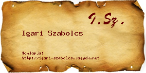 Igari Szabolcs névjegykártya